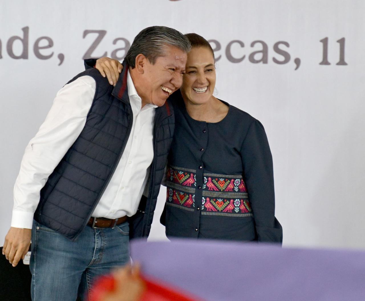 Sheinbaum y David Monreal priorizan pensiones y apoyo al campo
