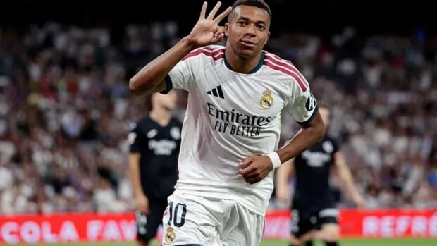 Real Madrid golea a la Real Sociedad con hat-trick de Mbappé